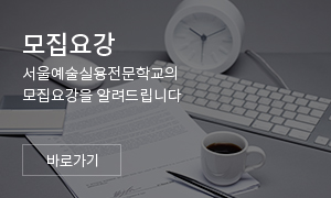 모집요강 서울예술실용전문학교의 모집요강을 알려드립니다 바로가기